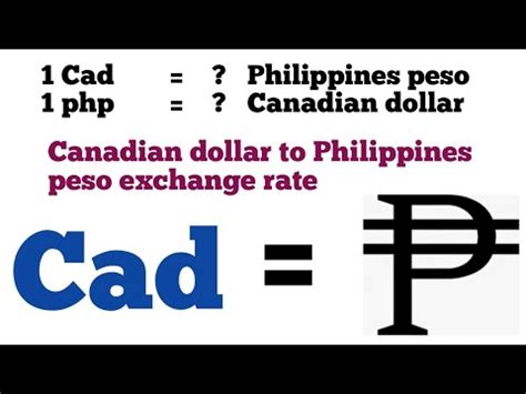 cad to pesos ph|Exchange Rate Canadian Dollar to Philippine Peso (Currency .